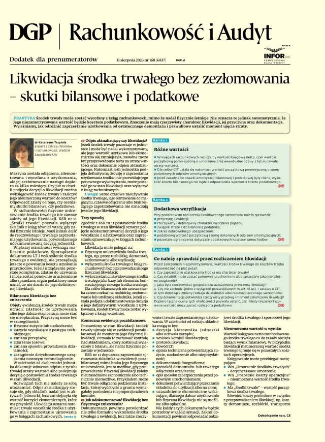 RACHUNKOWOŚĆ I AUDYT