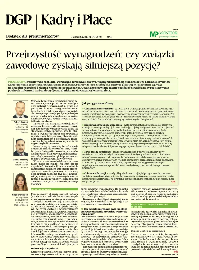 KADRY I PŁACE