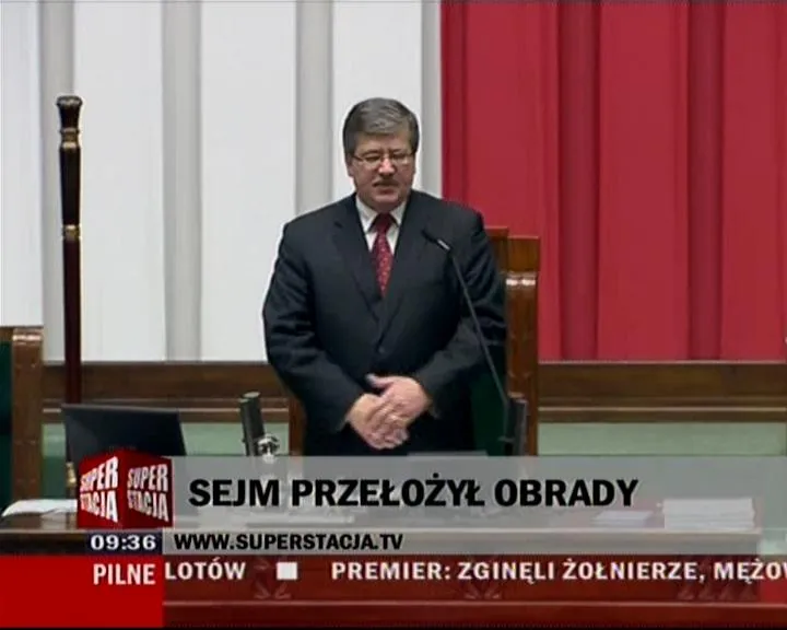 Marszałek Komorowski zawiesił posiedzenie sejmu