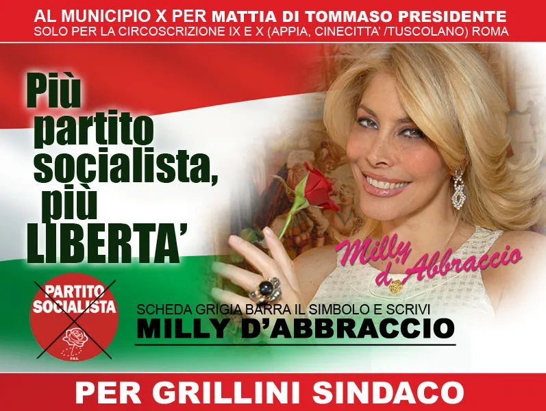 Milly d apos;Abraccio jest kandydatką lewicy