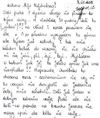Ostatni list Wojciecha F. do żony opublikował na swoim blogu Sylwester Latkowski