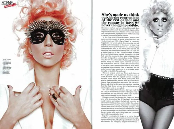 Lady GaGa w grudniowym magazynie  quot;Flare quot;