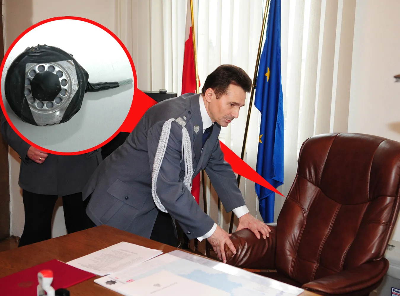 W gabinecie szefa policji znaleziono podsłuch