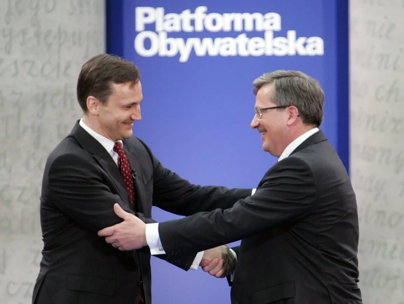 Radosław Sikorski i Bronisław Komorowski