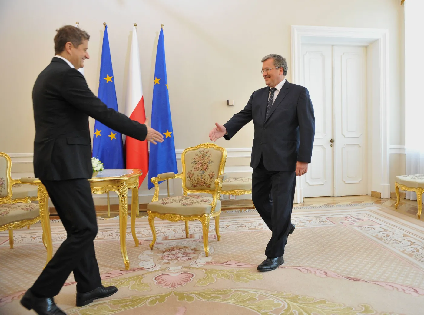 Komorowski "urabiał" Palikota. Wieczorne spotkanie w Pałacu