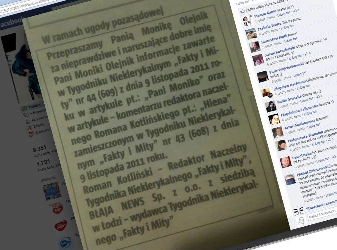 Tak Monika Olejnik pochwaliła się przeprosinami