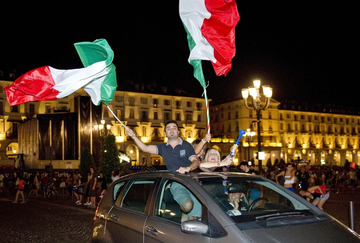 Radość Włochów z awansu do finału Euro 2012