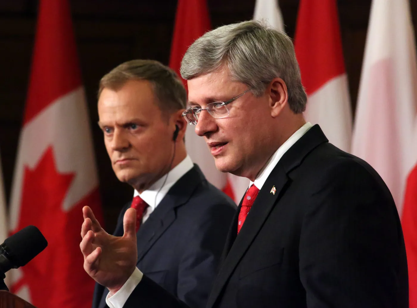 Donald Tusk i Stephen Harper