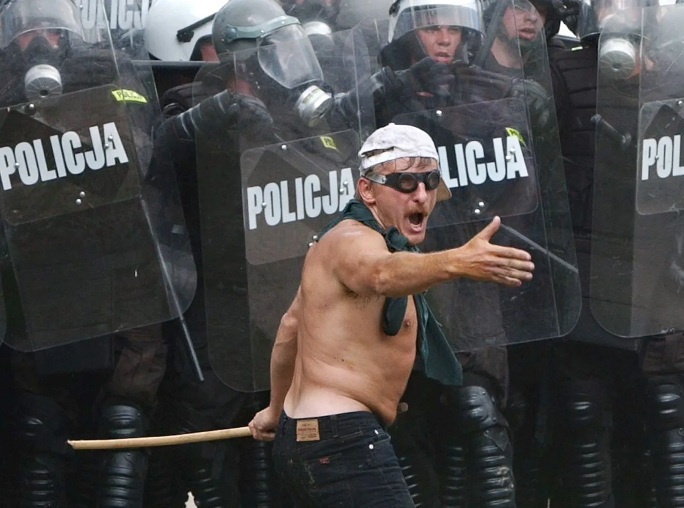 Protest górników w Warszawie