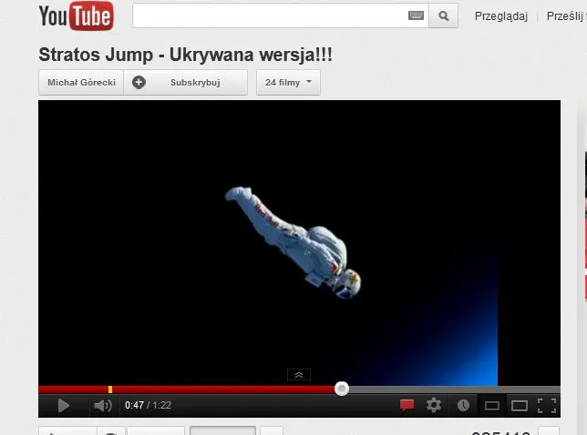 Nieznana wersja skoku ze stratosfery i lądowanie w Polsce