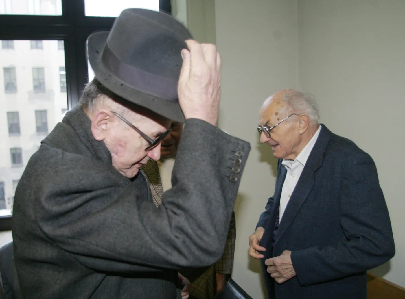 Generał Wojciech Jaruzelski i Stanisław Kociołek