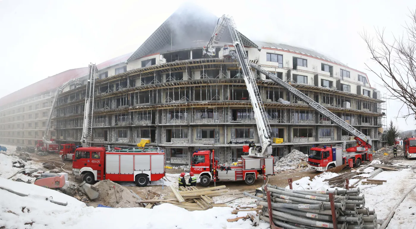 Pożar w hotelu Gołębiewski 