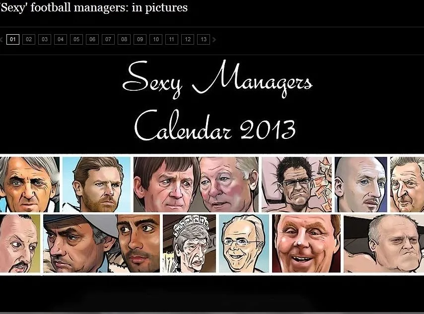  "Sexy Managers Calendar 2013"