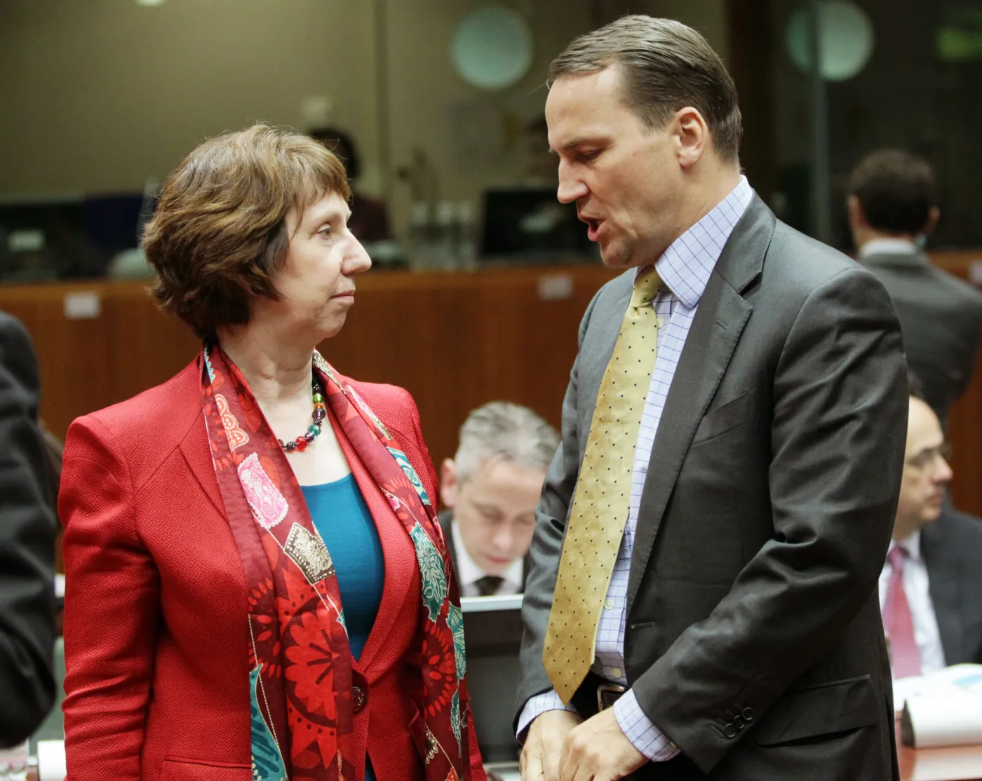 Radosław Sikorski i Catherine Ashton