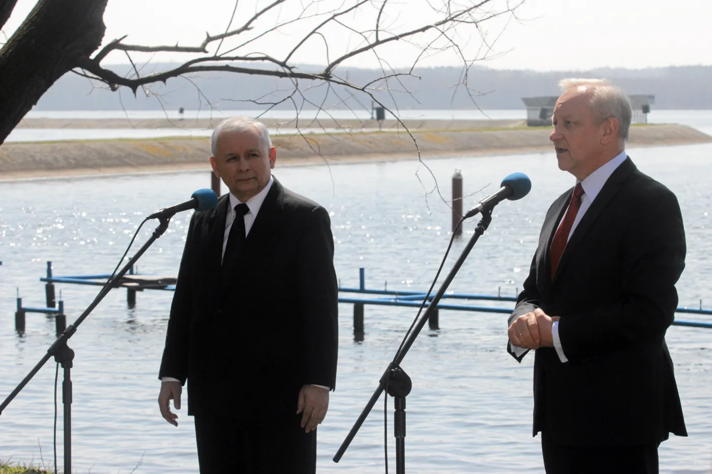 Jarosław Kaczyński i Bolesław Piecha