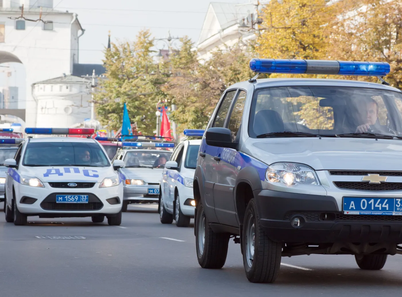 Radiowozy rosyjskiej policji