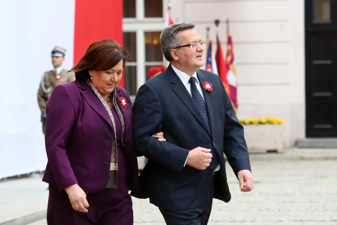 Bronisław Komorowski z żoną Anną