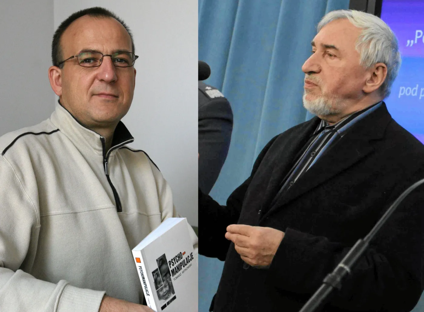 Dr Tomasz Witkowski i prof. Jerzy Mellibruda