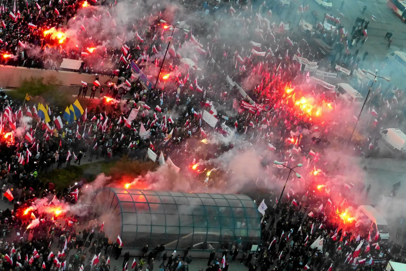 Marsz Niepodległości w Święto Niepodległości w 2012 roku w Warszawie