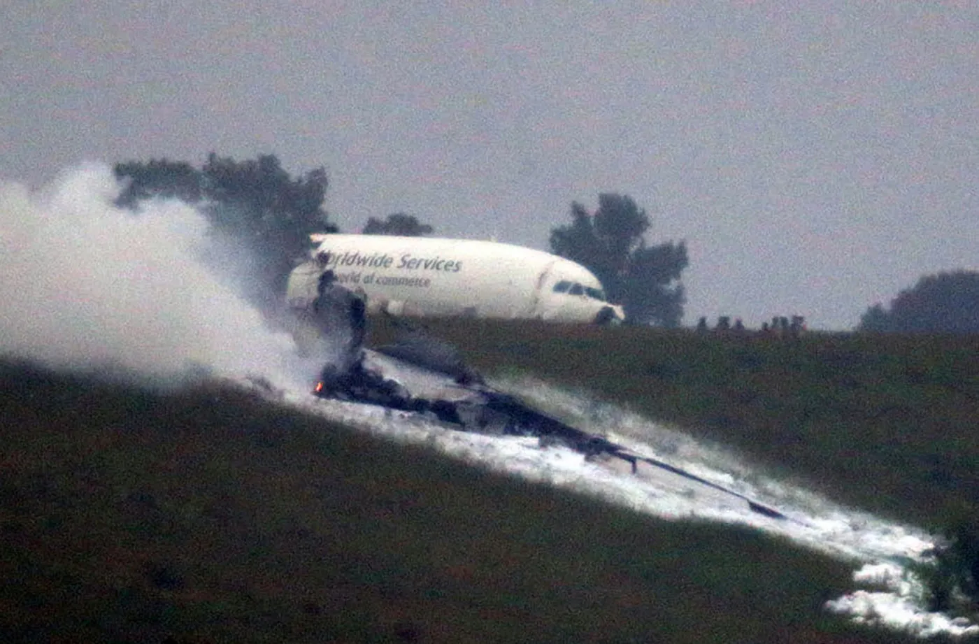 Samolot Airbus A300 należący do UPS, który rozbił się w Alabamie w USA