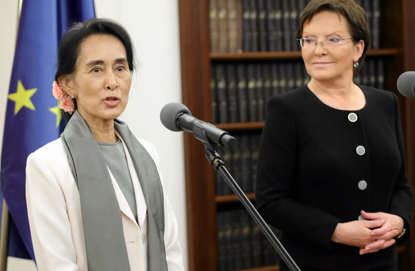 Noblistka u Ewy Kopacz. Związkowcy stanęli jej na drodze