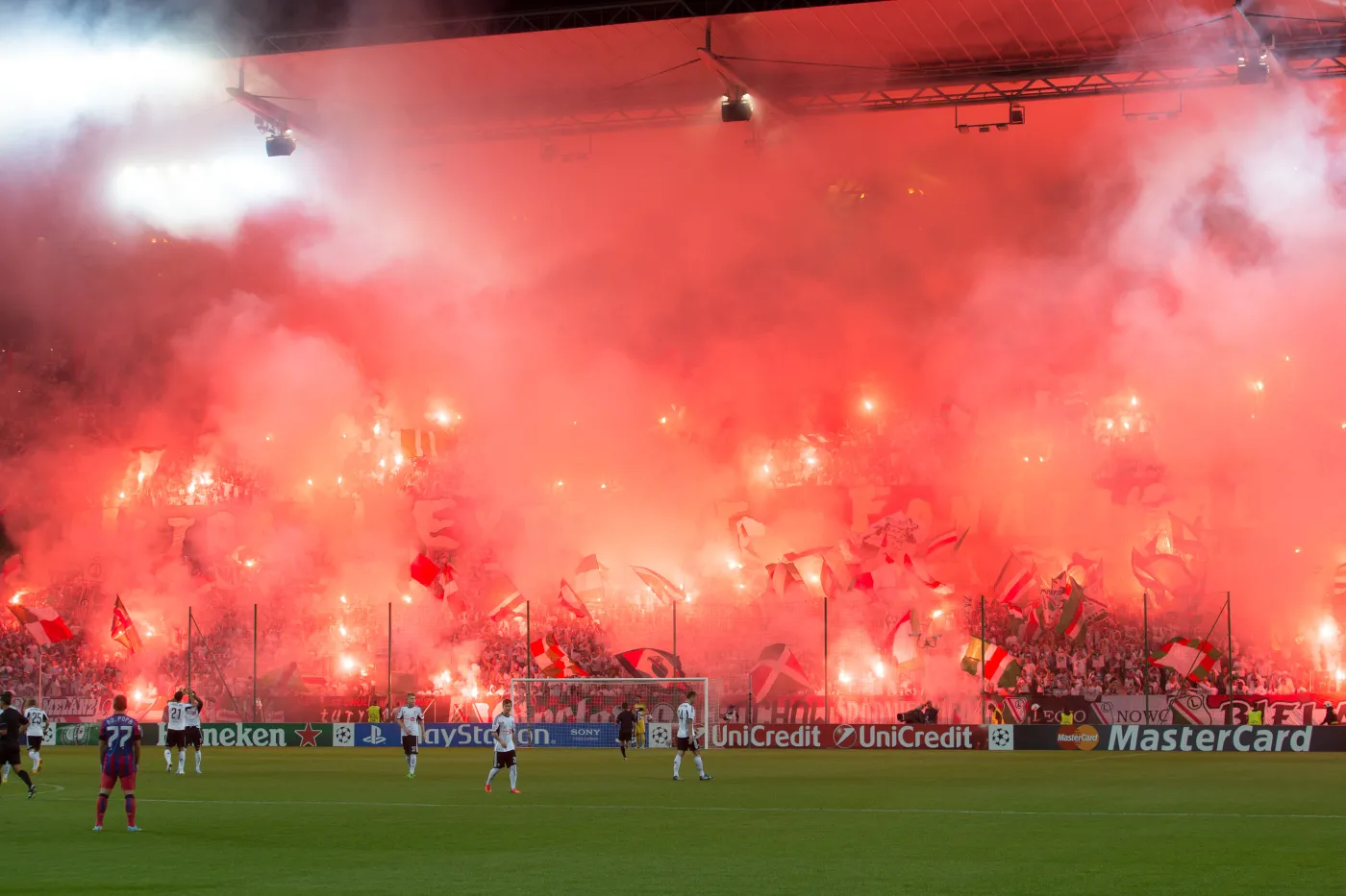 Racowisko na stadionie Legii