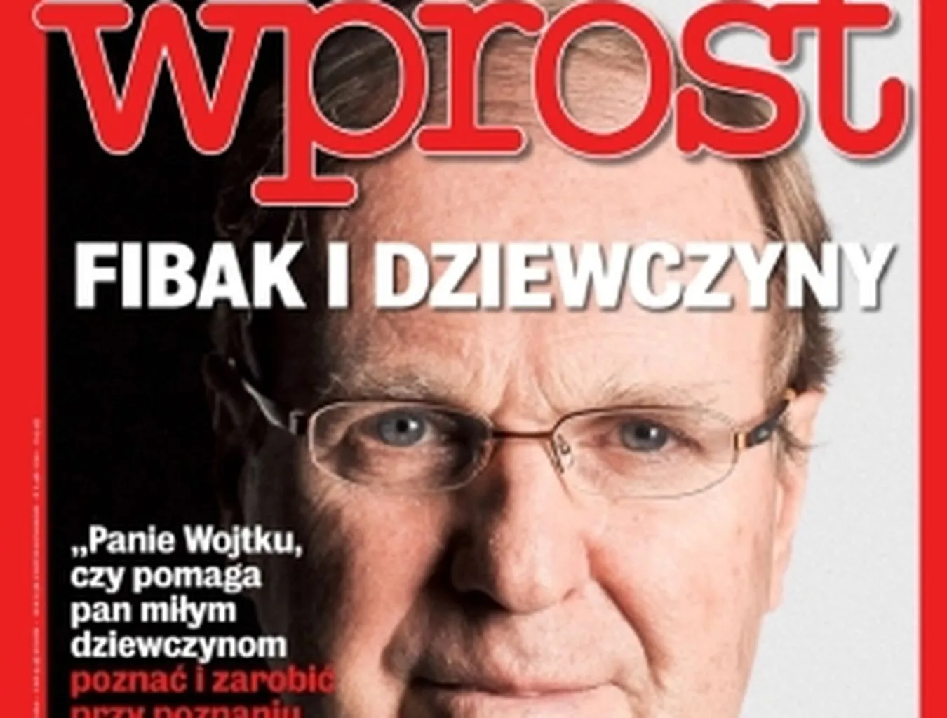 Okładka "Wprost" z Wojciechem Fibakiem