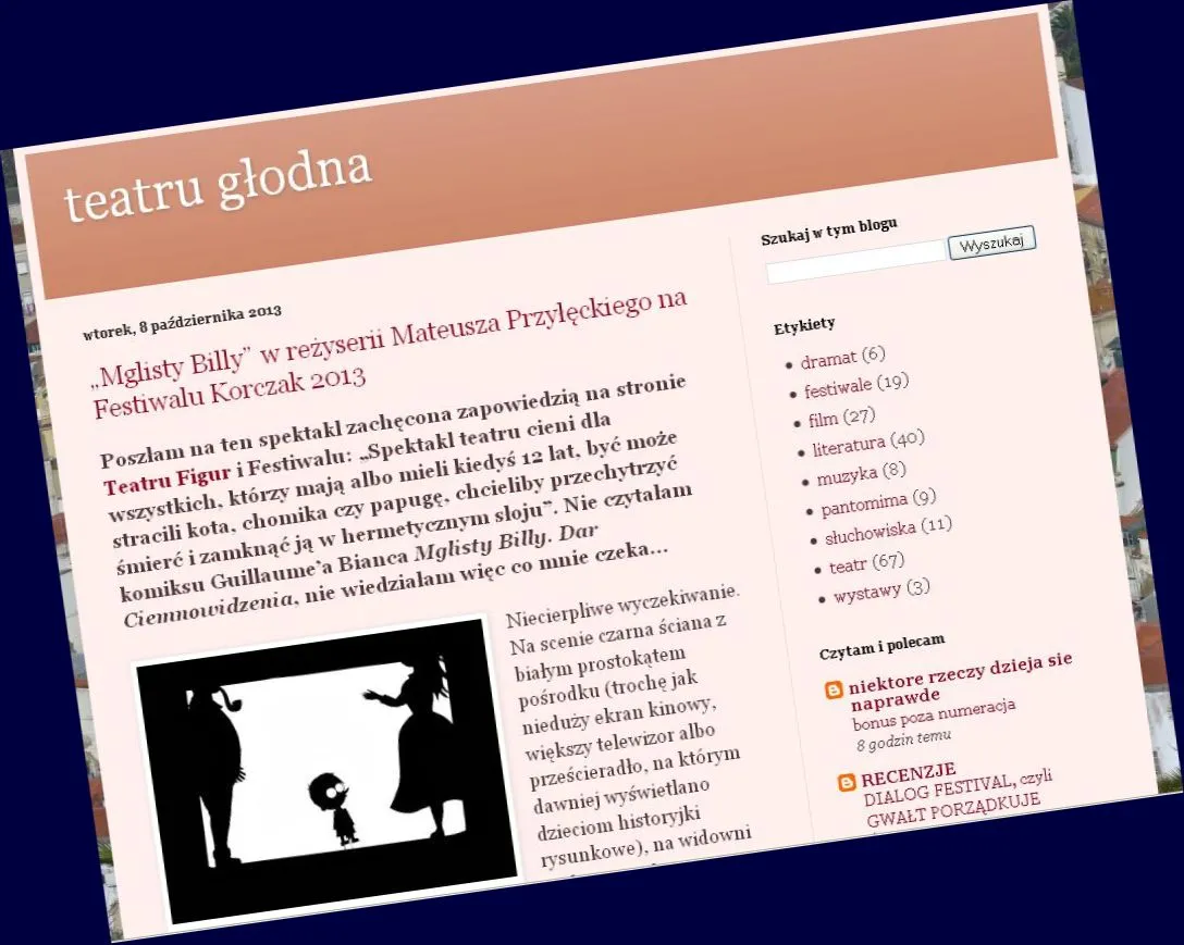 TO BLOG OR NOT TO BLOG. Debata o roli krytyki teatralnej 