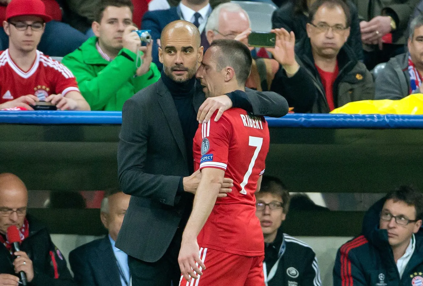 Pep Guardiola i Franck Ribery