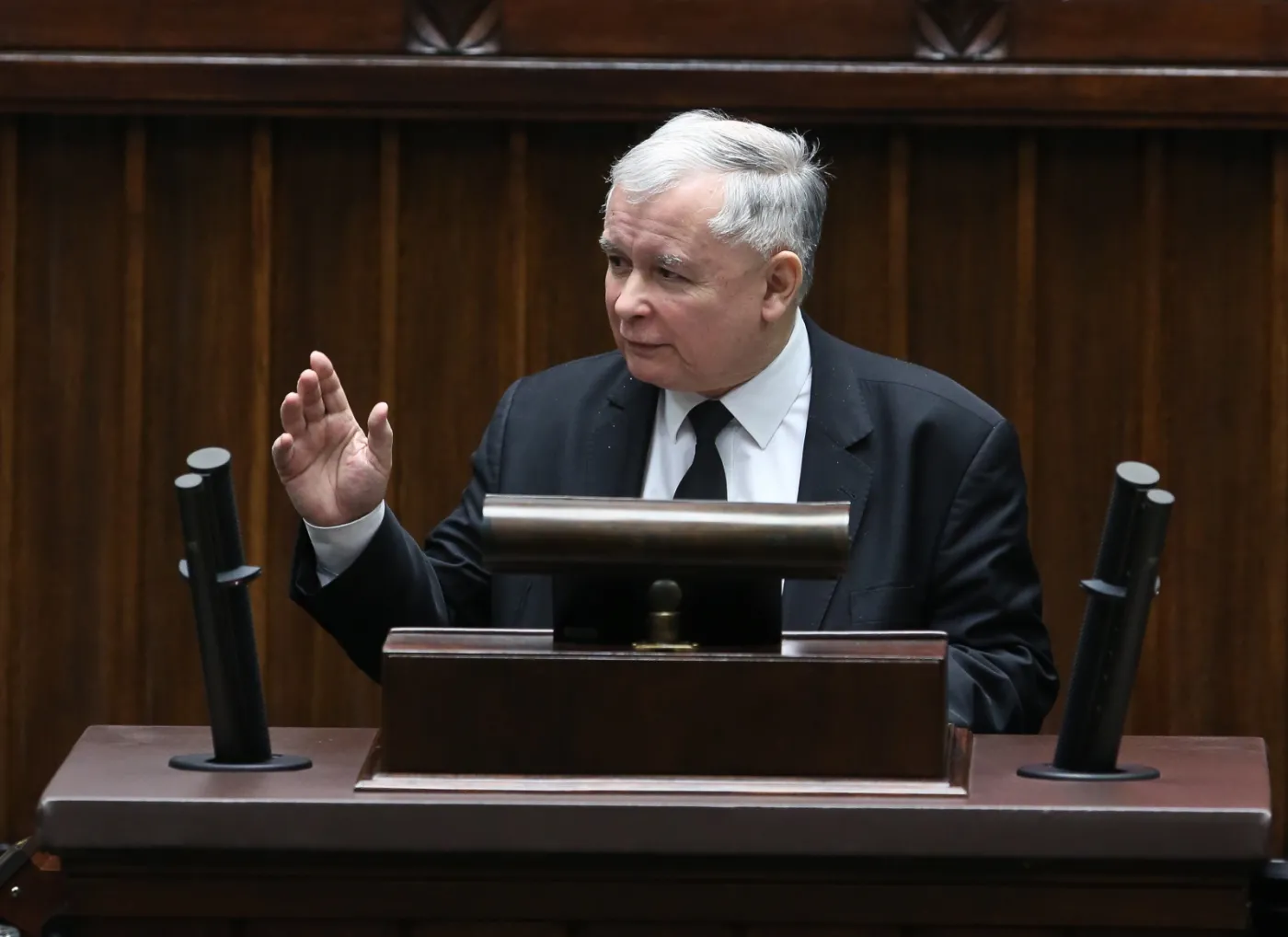 Prezes PiS Jarosław Kaczyński w Sejmie