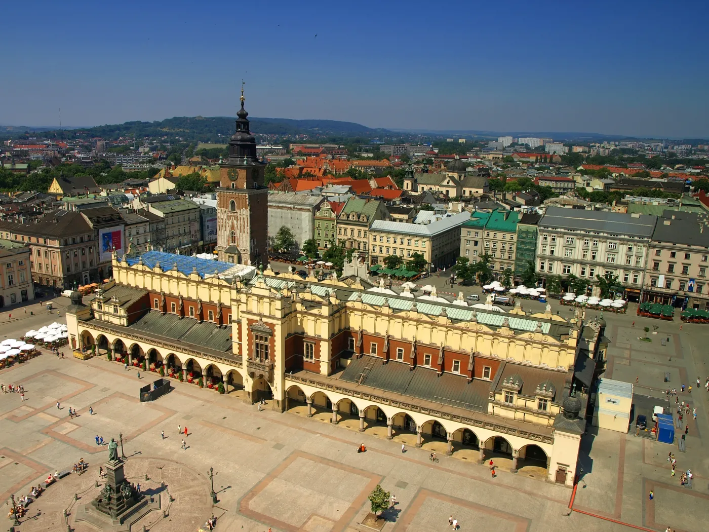 Kraków, widok na Rynek Starego Miasta