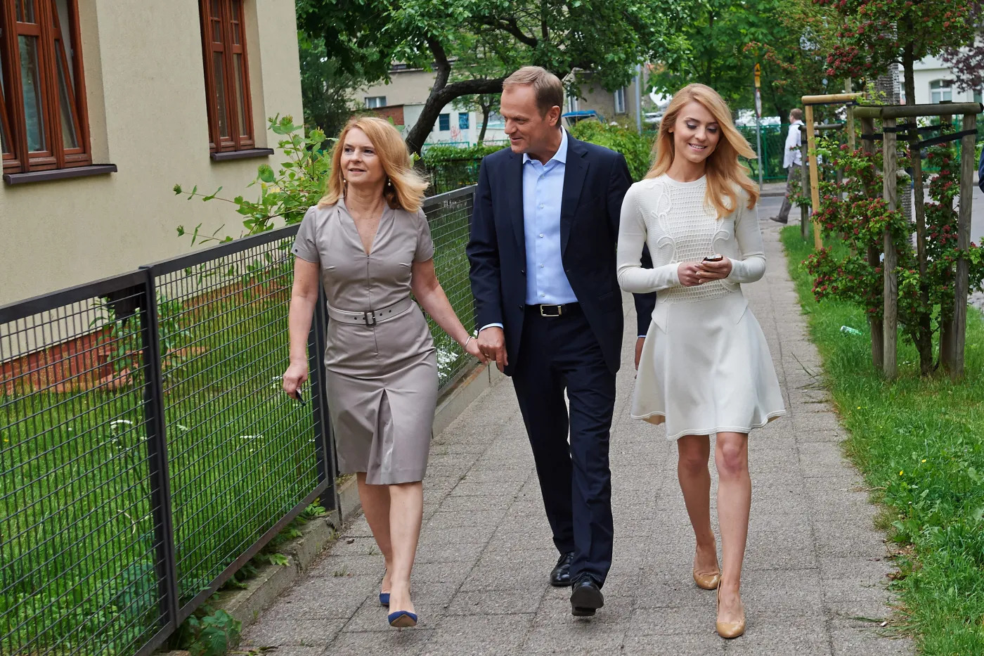 Donald Tusk z żoną Małgorzatą i córką Katarzyną