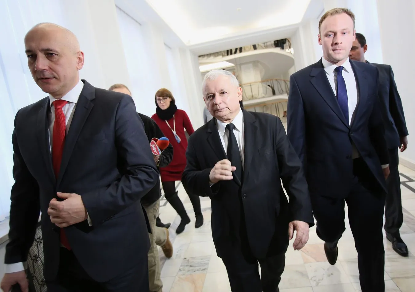 Joachim Brudziński, Jarosław Kaczyński i Marcin Mastalerek