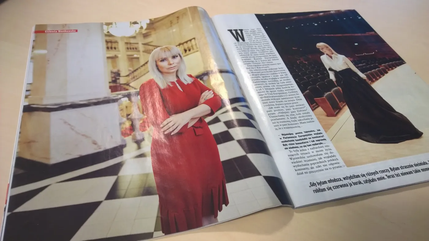 Wywiad z Elżbietą Bieńkowską w magazynie "Viva!"