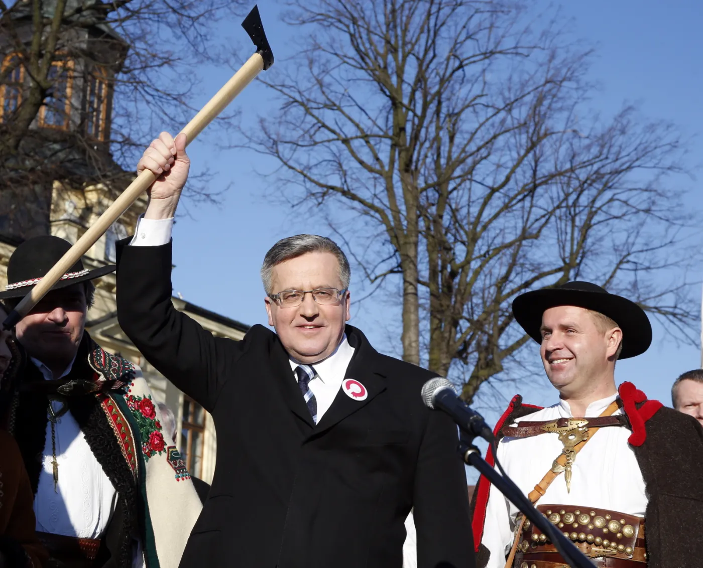 Bronisław Komorowski, podczas spotkania z wyborcami w Nowym Targu