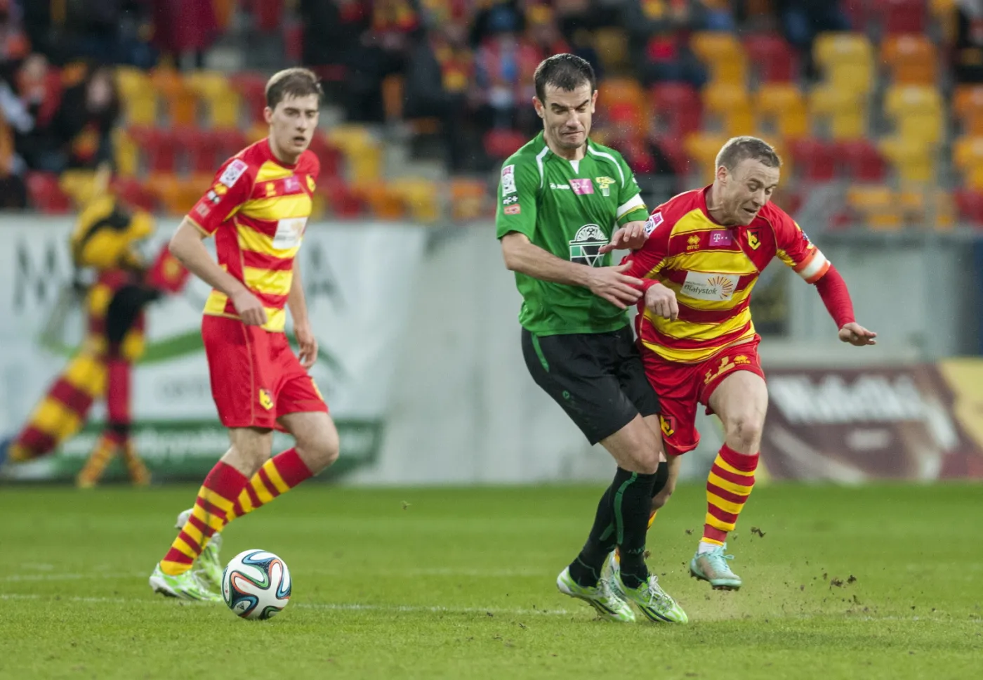 T-Mobile Ekstraklasa: Jagiellonia Białystok wygrała z Górnikiem Łęczna 2:1