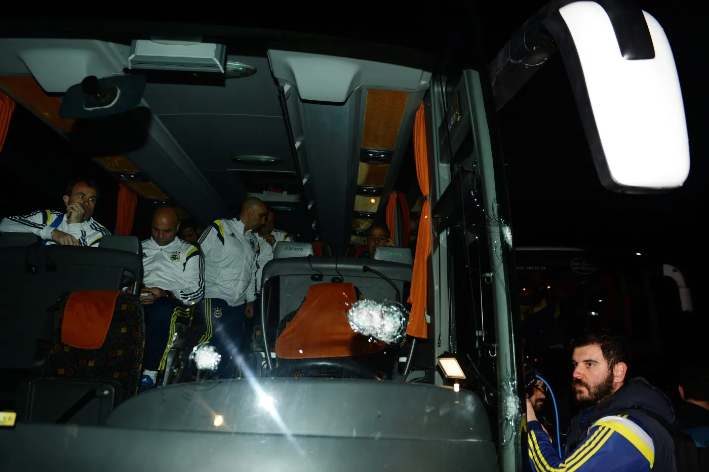 Ostrzelany autokar Fenerbahce