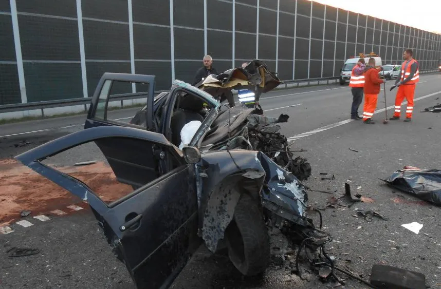 Wypadek na autostradzie A1
