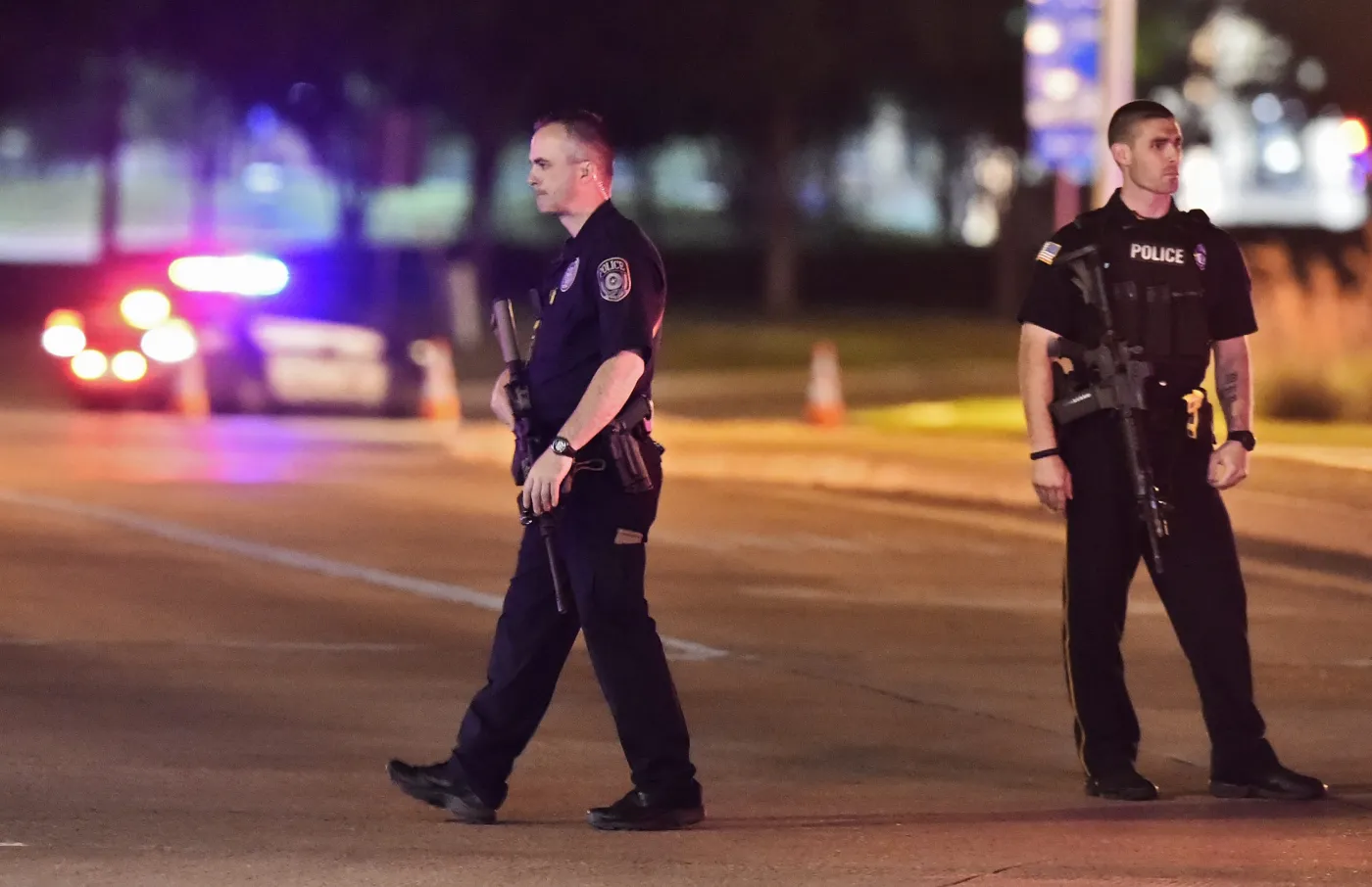 Policjanci na ulicach Garland