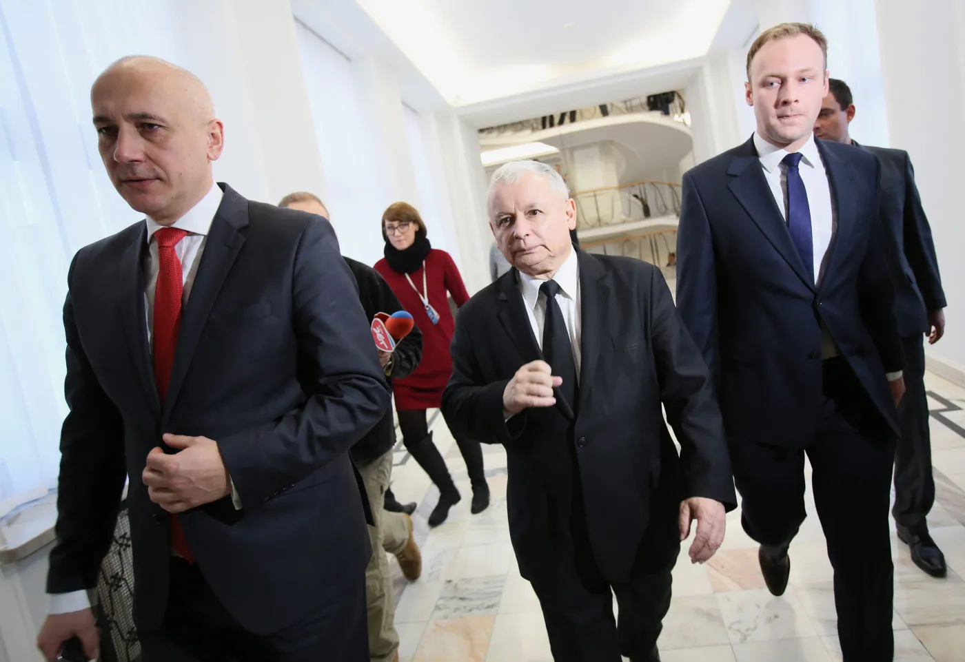 Joachim Brudziński, Jarosław Kaczyński, Marcin Mastalerek