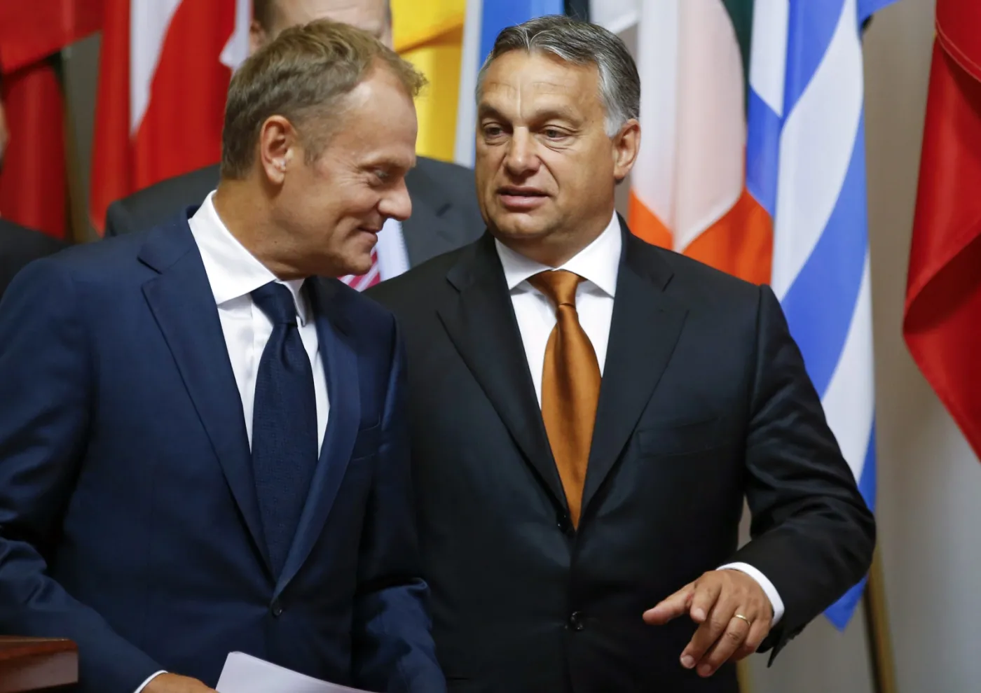 Donald Tusk i Victor Orban