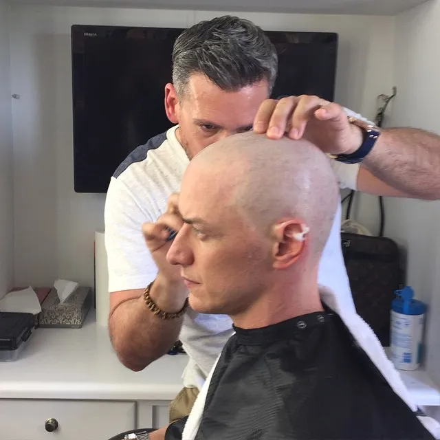 James McAvoy łysym mutantem