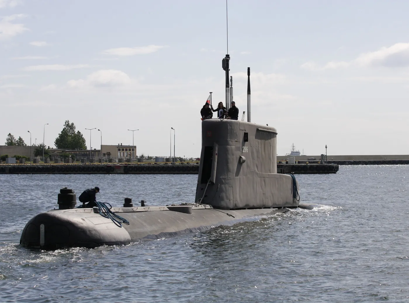 ORP "Bielik" w porcie wojennym w Gdyni