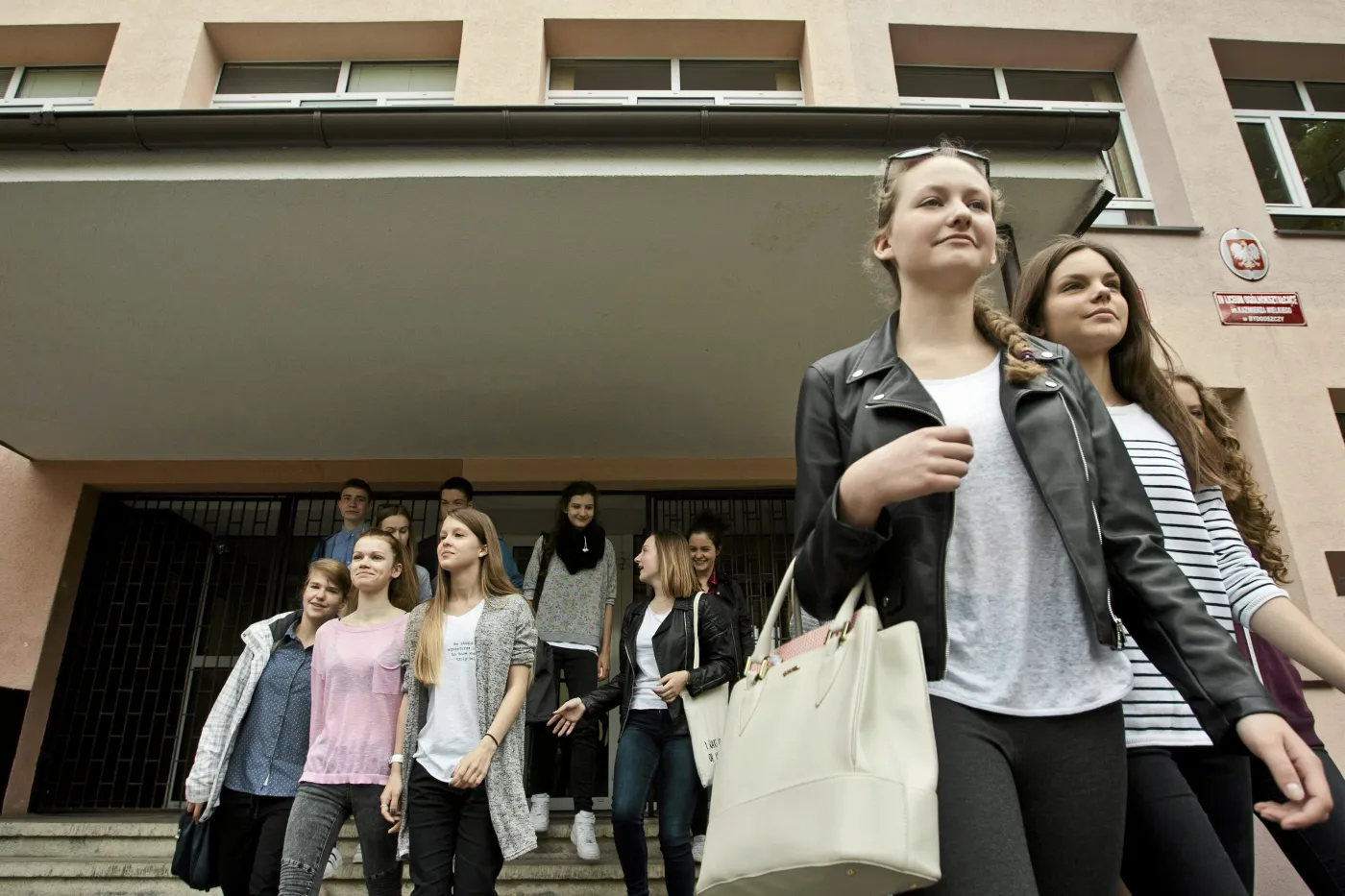 Gimnazjaliści z zespołu szkół nr 4 w Bydgoszczy