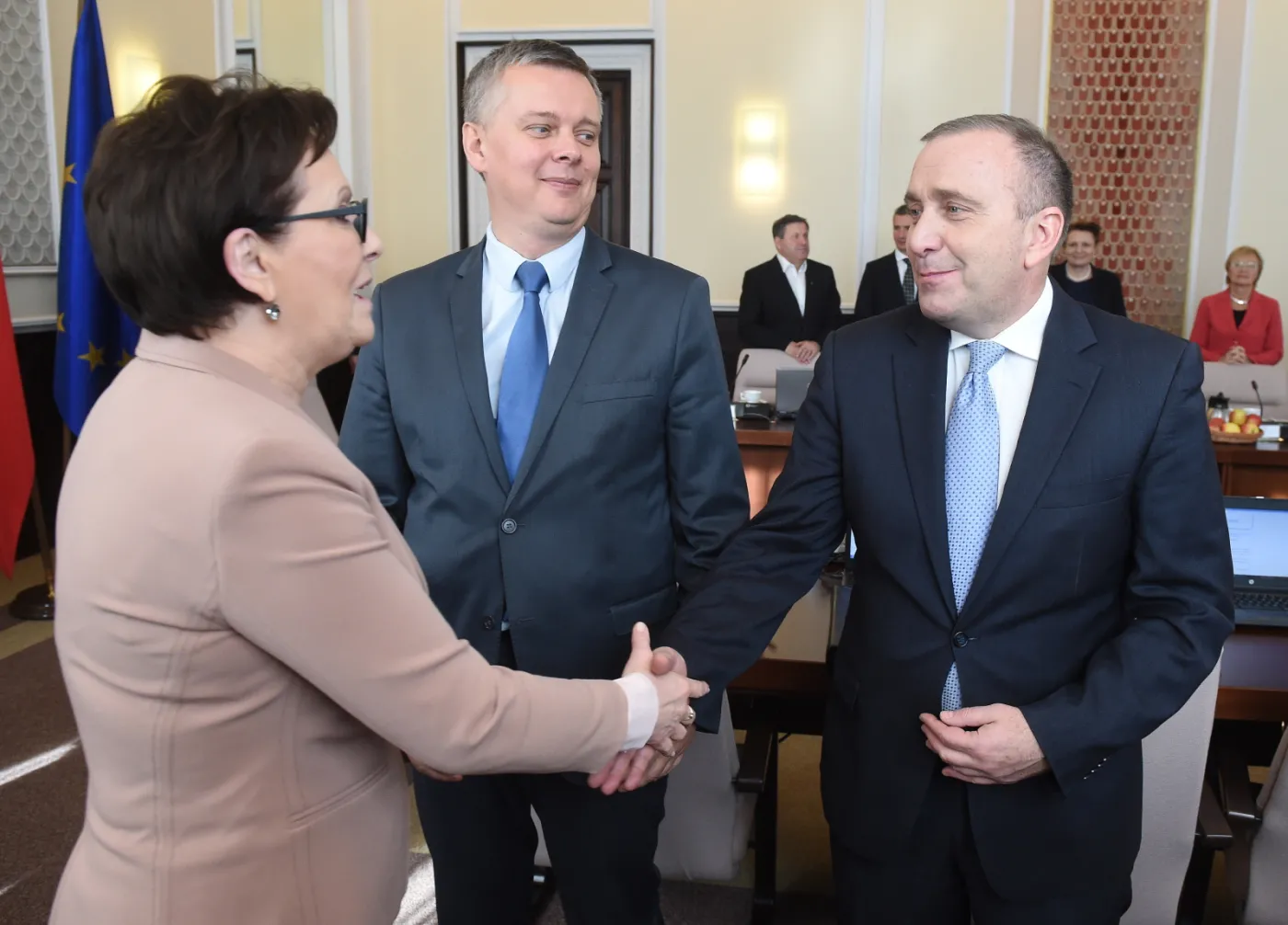 Ewa Kopacz, Tomasz Siemoniak i Grzegorz Schetyna