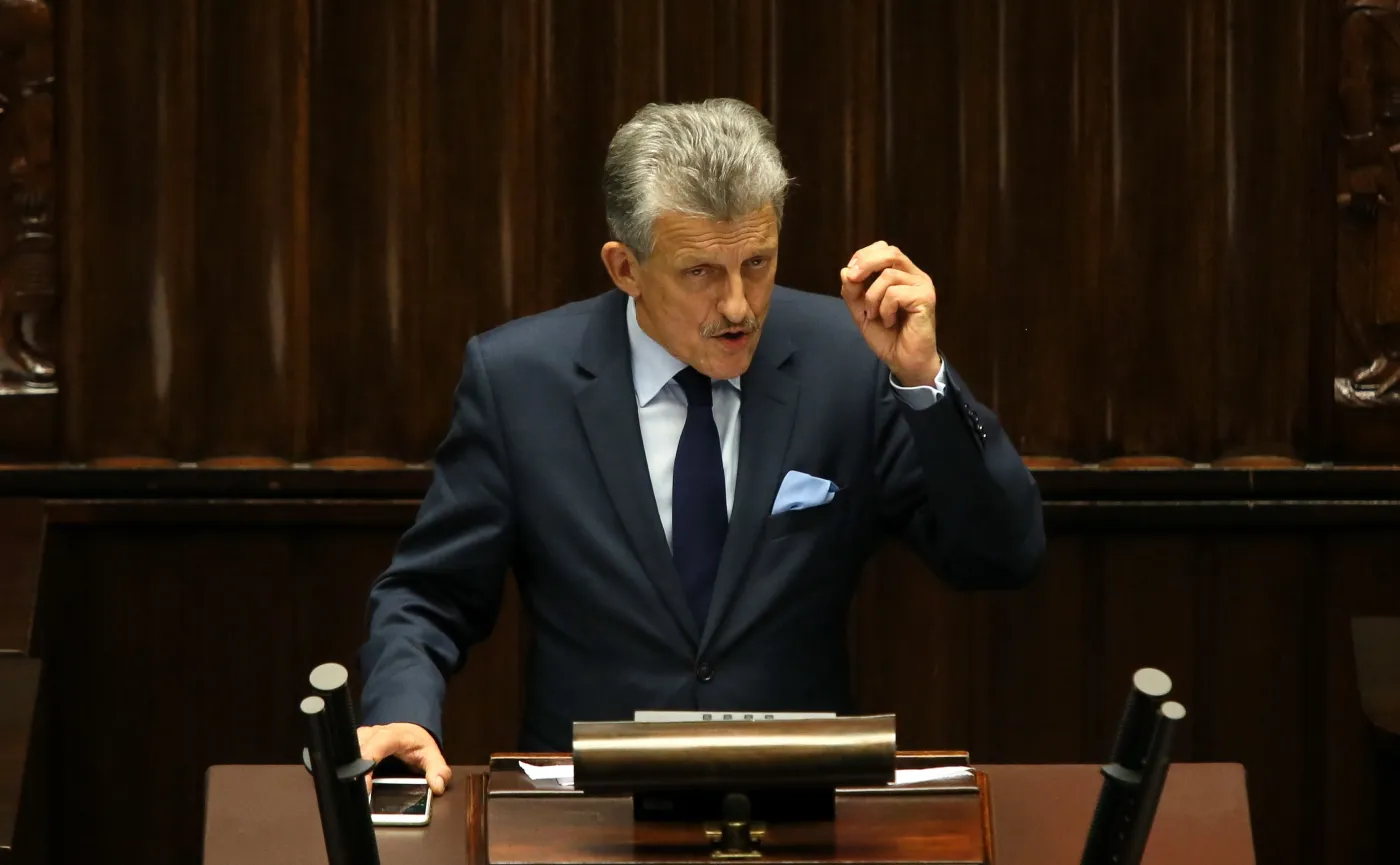 Stanisław Piotrowicz z PiS na mównicy sejmowej