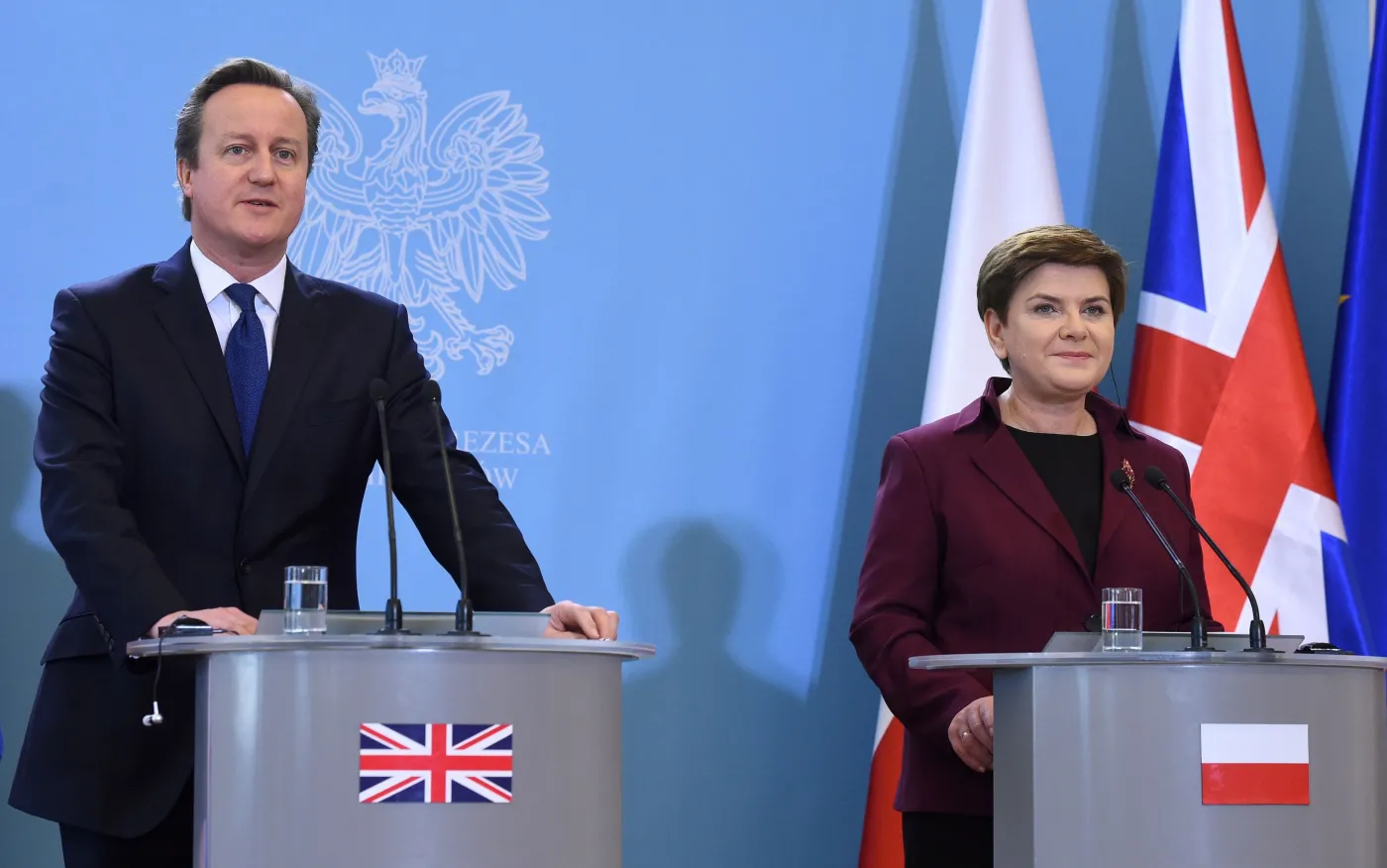 David Cameron i Beata Szydło
