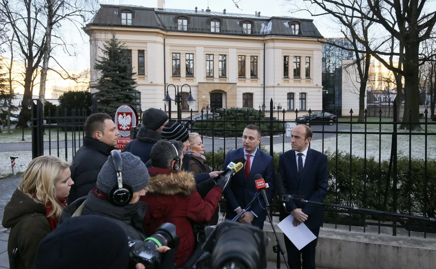 Posłowie PO: Krzysztof Brejza i Borys Budka