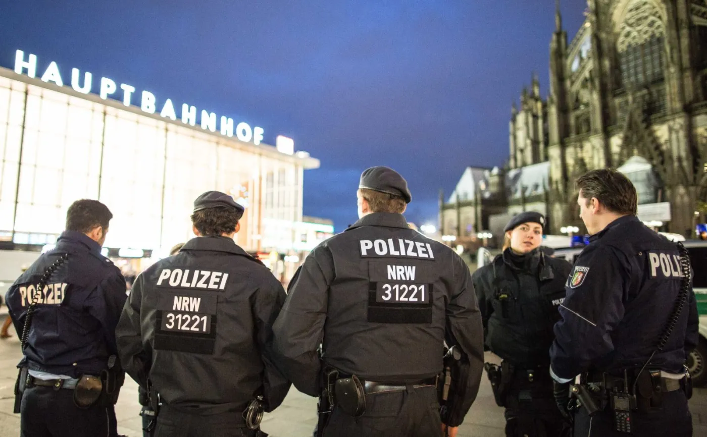 Niemiecka policja w Kolonii