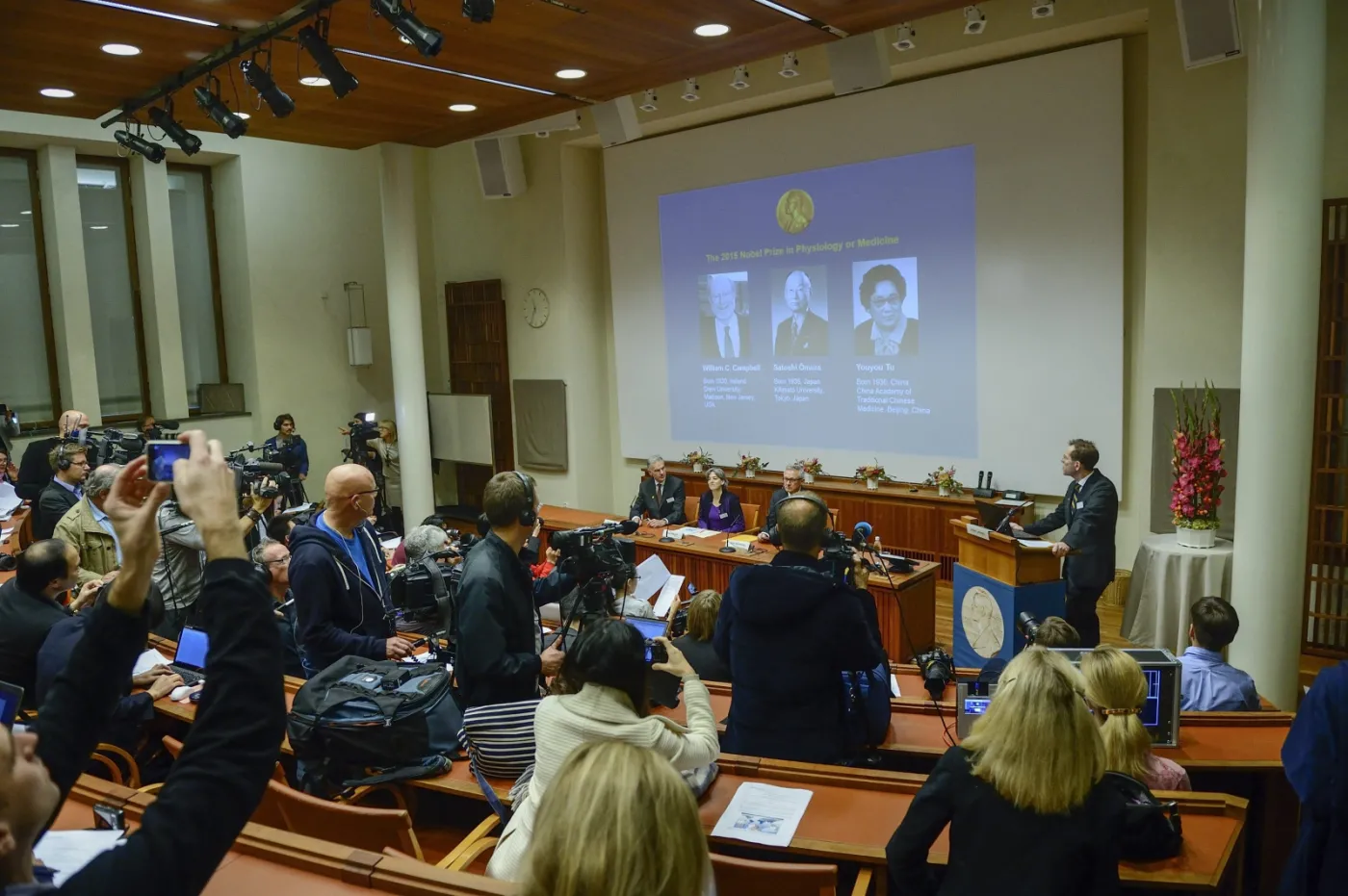 Ogłoszenie nazwisk laureatów Nobla z medycyny i fizjologii
